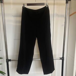 Black Straight-Leg Women's Pants